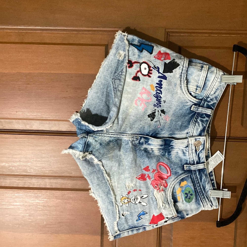 ZARA TRF DENIM Women Mini Shorts